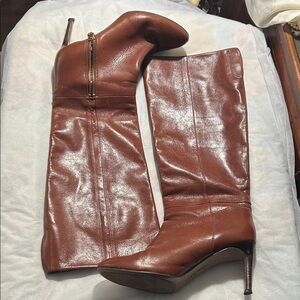 Nine West Chestnut Heeled Boots
